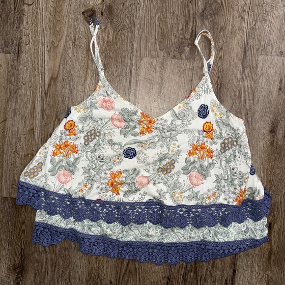 Anthropologie Floreat Lace Trim Cami - Picture 7 of 13